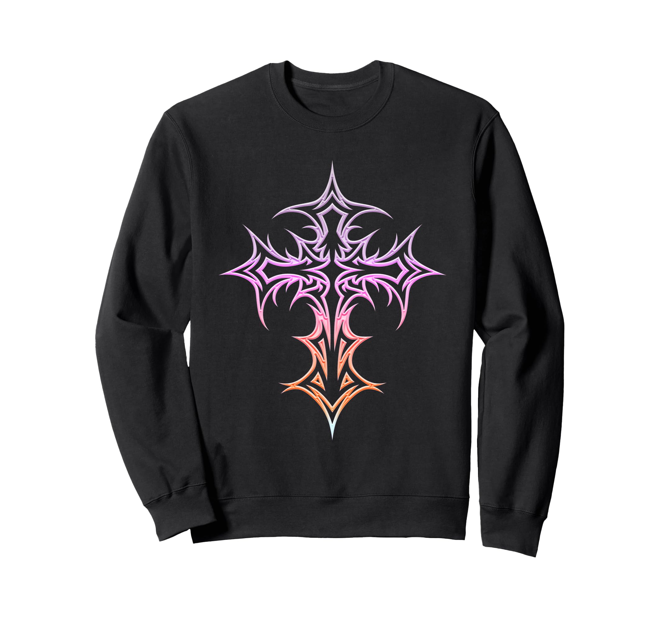 Gothic Cross Y2K Alt Aesthetic Sweatshirt - Aesthetic Graphic Men Women - T-Shirt, Sweatshirt, Hoodie