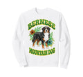 Bernese Mountain Dog Groovy Floral Sweatshirt - Unique Graphic for Adults - T-Shirt, Sweatshirt, Hoodie
