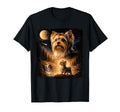 90S Yorkshire Terrier Howling Moon T-Shirt - Aesthetic Graphic for Adults - T-Shirt, Sweatshirt, Hoodie