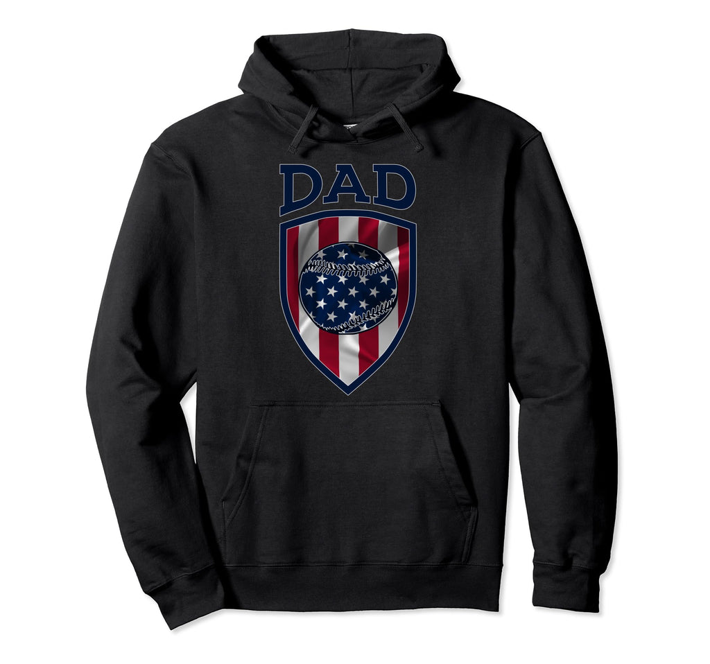 Usa Dad Fathers Day Baseball Dad Hoodie - Aesthetic Graphic Men Women - T-Shirt, Sweatshirt, Hoodie