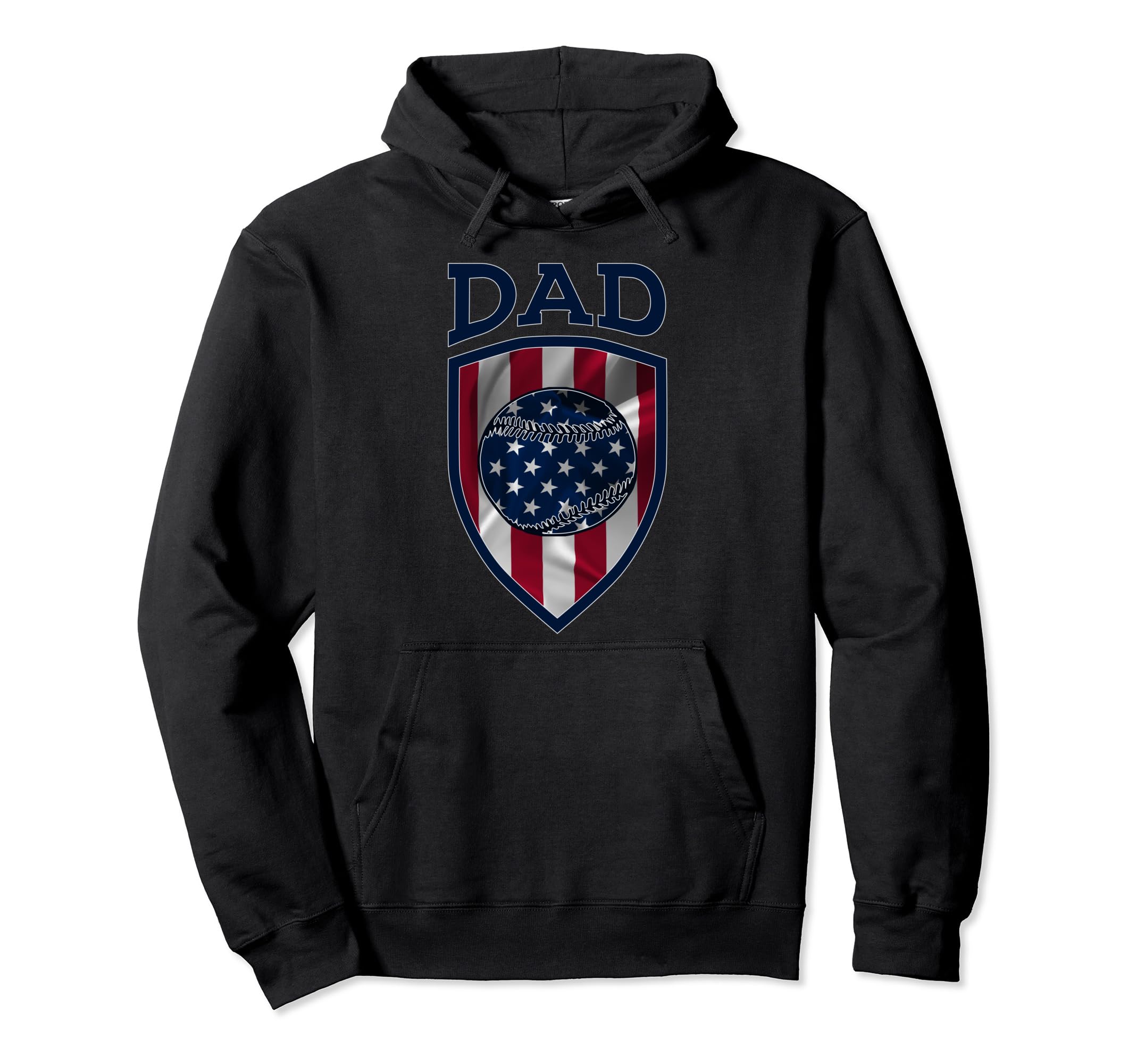 Usa Dad Fathers Day Baseball Dad Hoodie - Aesthetic Graphic Men Women - T-Shirt, Sweatshirt, Hoodie