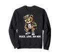 Camouflage Rapper Teddy Bear Camo Sweatshirt - Unique Graphic Men Women - T-Shirt, Sweatshirt, Hoodie
