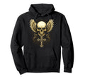 Skull Wings Gothic Y2K Aesthetic Hoodie - Unique Graphic Men Women - T-Shirt, Sweatshirt, Hoodie