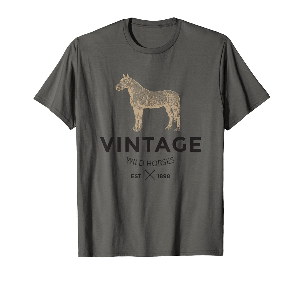 Wild Horses Wild Horse Distressed Small T-Shirt - Trendy Graphic for Adults - T-Shirt, Sweatshirt, Hoodie