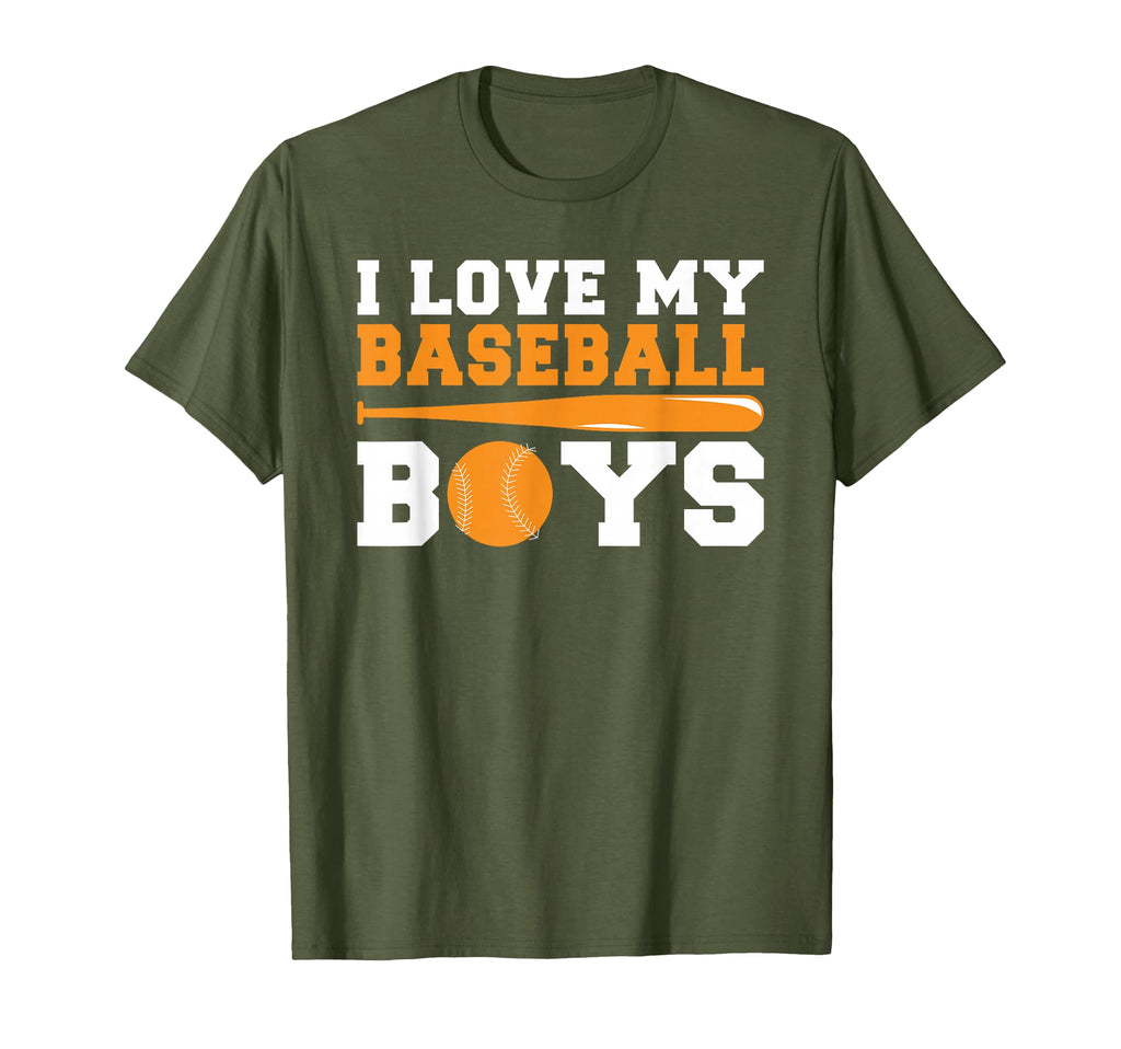 I Love My Baseball Baseball Parents T-Shirt - Graphic Print Unisex - T-Shirt, Sweatshirt, Hoodie