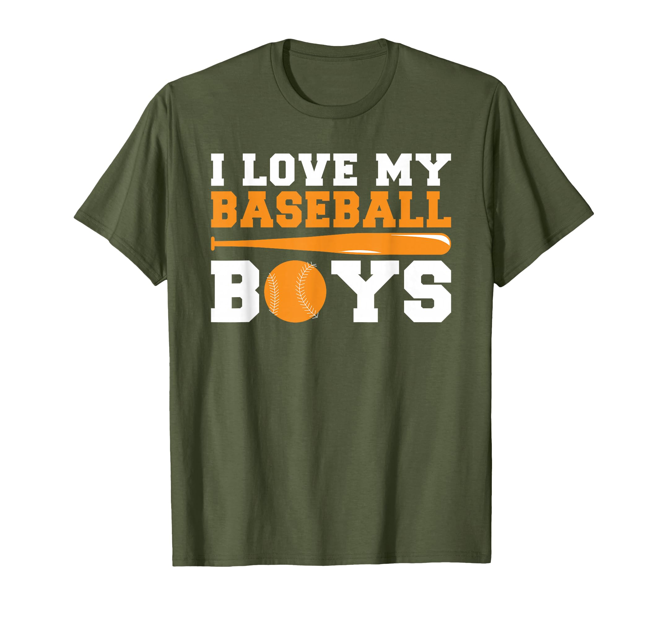 I Love My Baseball Baseball Parents T-Shirt - Graphic Print Unisex - T-Shirt, Sweatshirt, Hoodie