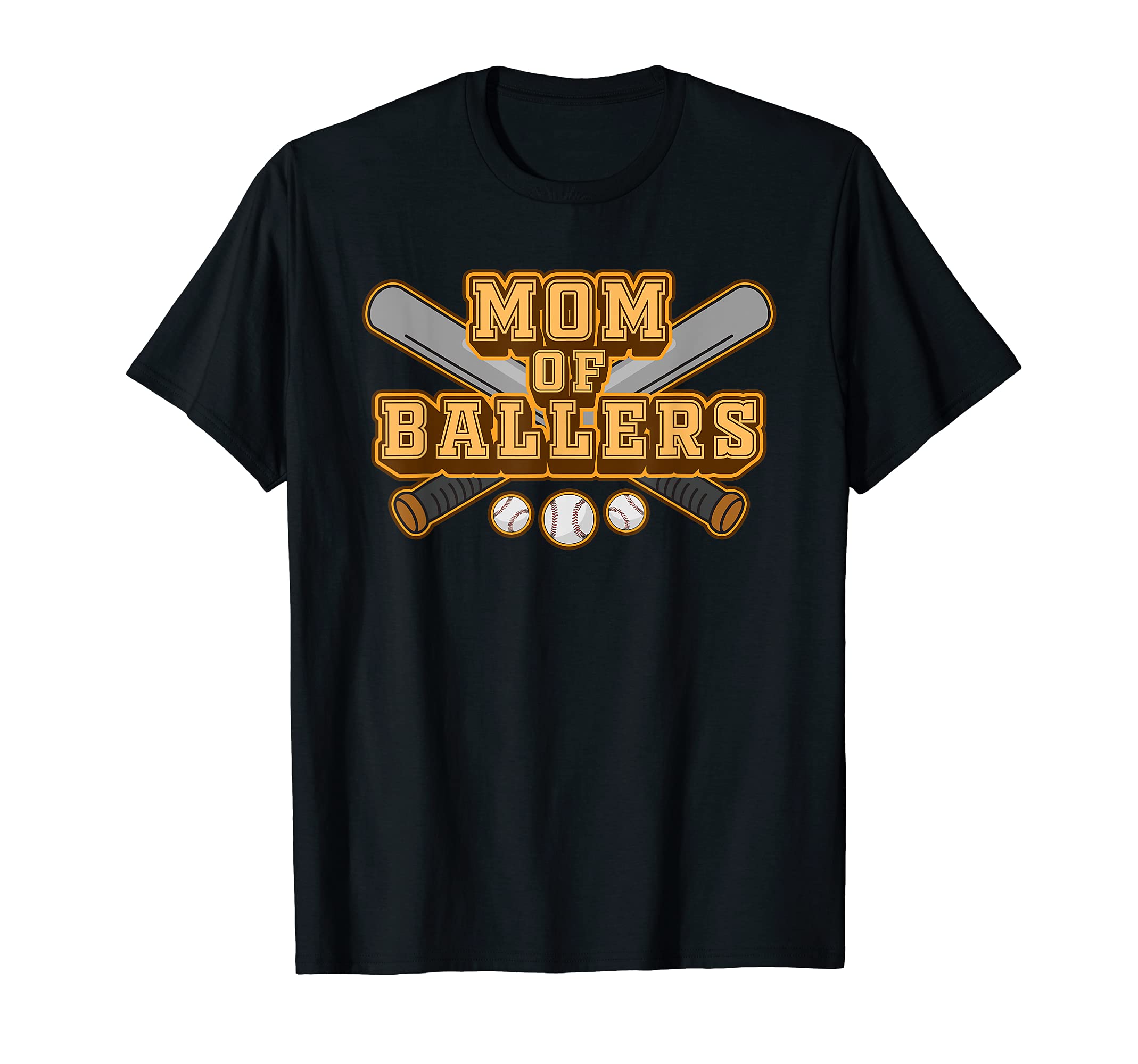 Mom Ballers Funny Baseball Softball Game T-Shirt - Novelty Apparel Unisex - T-Shirt, Sweatshirt, Hoodie