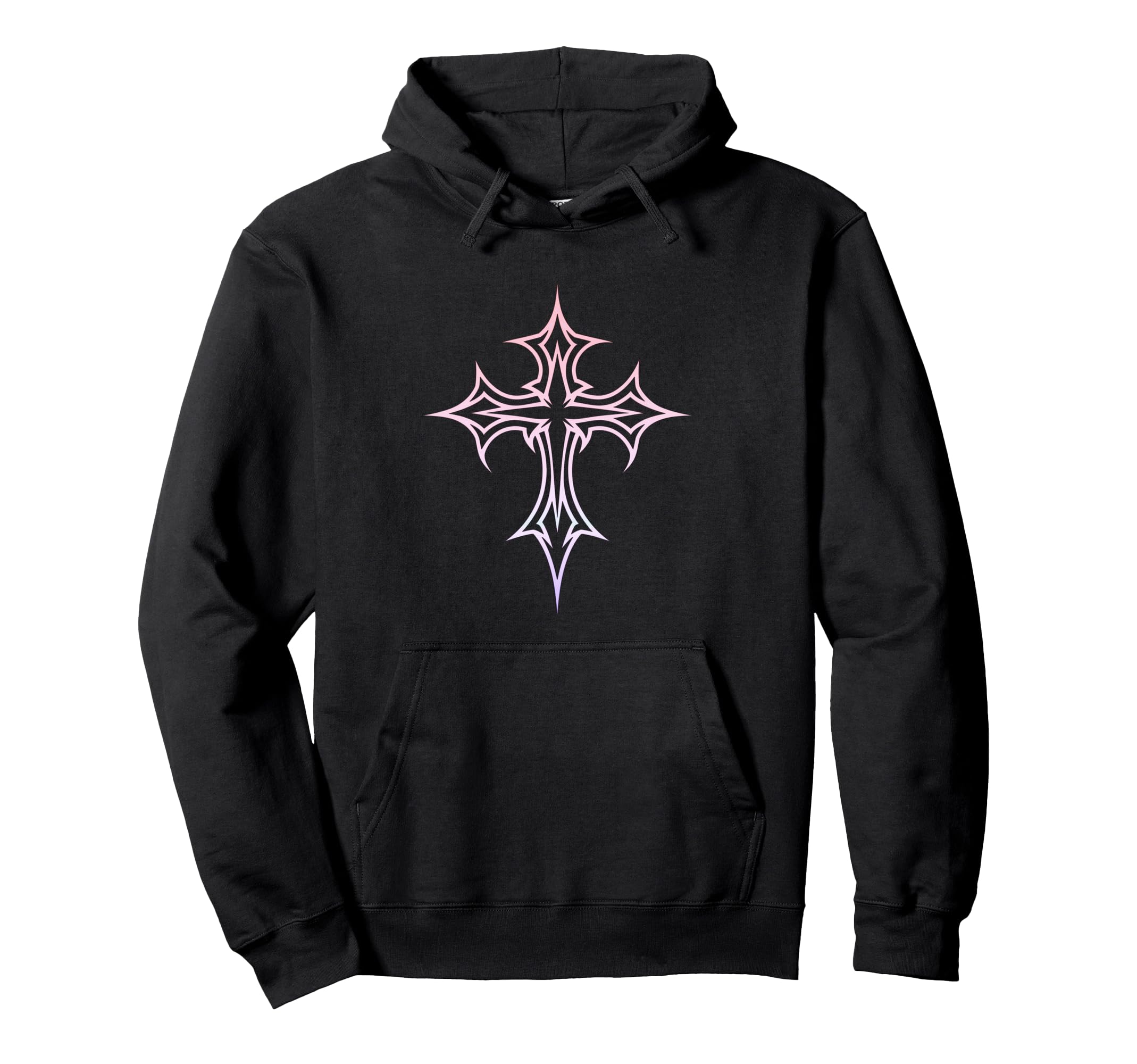 Gothic Cross Y2K Aesthetic Emo Goth Hoodie - Streetwear Style Unisex - T-Shirt, Sweatshirt, Hoodie