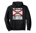 Dont California My Florida Distressed Flag Hoodie - Graphic Print Unisex - T-Shirt, Sweatshirt, Hoodie