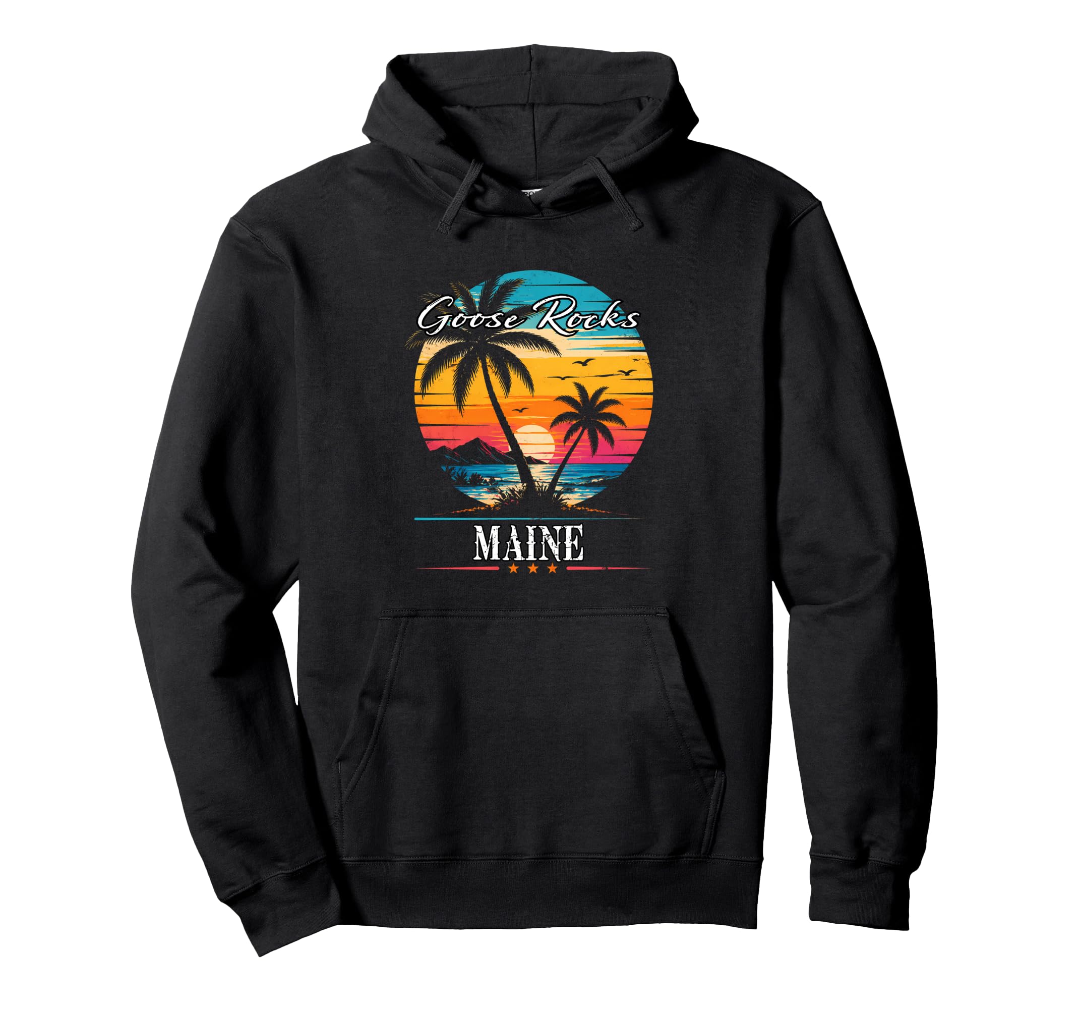 Goose Rocks Maine Beach Vibes Hoodie - Casual Everyday Wear Men Women - T-Shirt, Sweatshirt, Hoodie