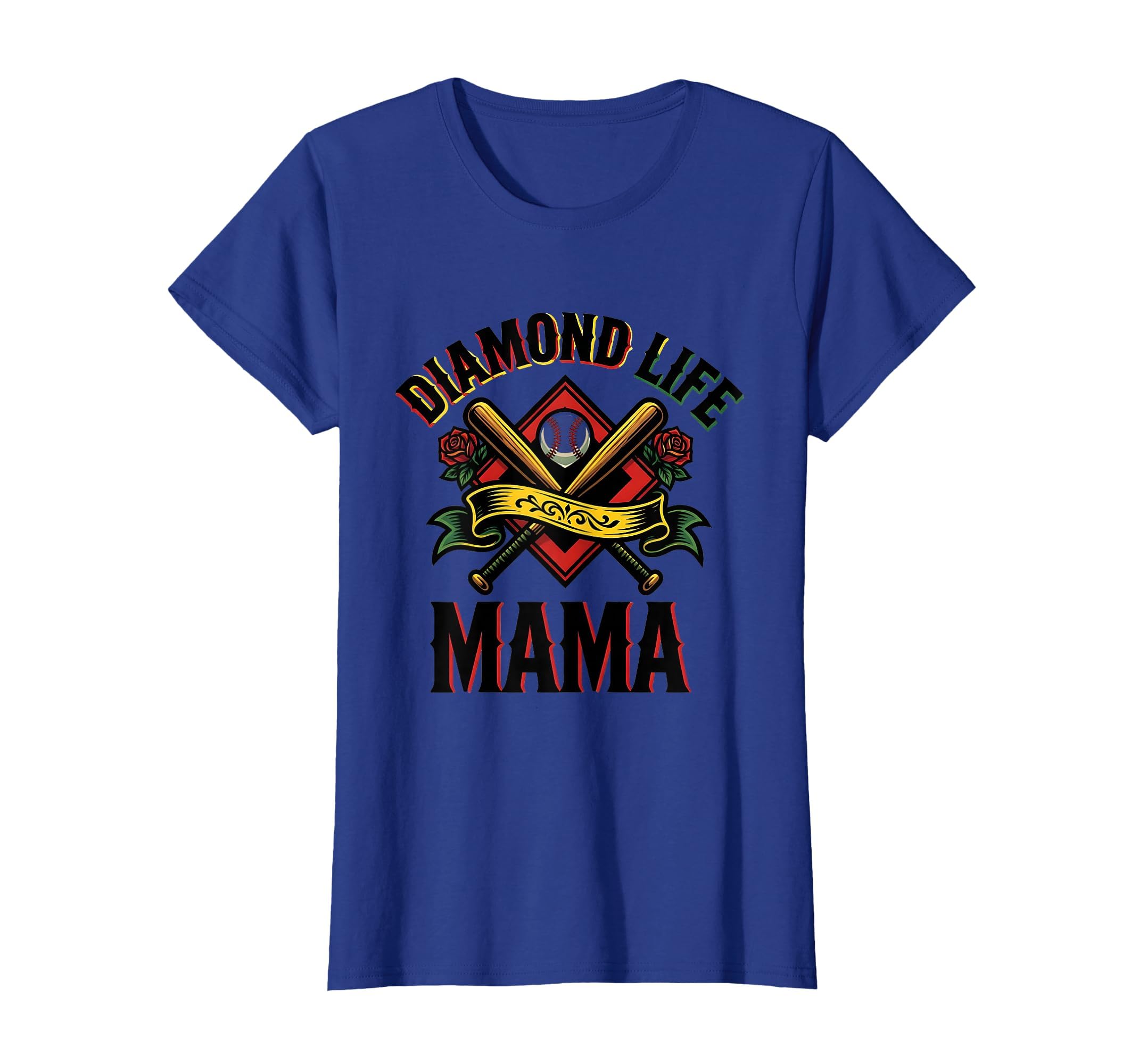 Diamond Life Mama Baseball Mom T-Shirt - Minimalist Print Men Women - T-Shirt, Sweatshirt, Hoodie