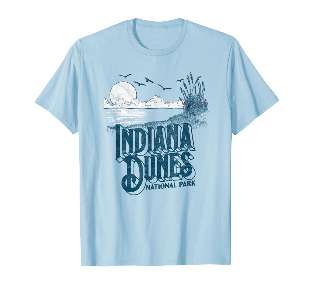 Indiana Dunes National Park 80S Minimalist T-Shirt - Graphic Print Unisex - T-Shirt, Sweatshirt, Hoodie