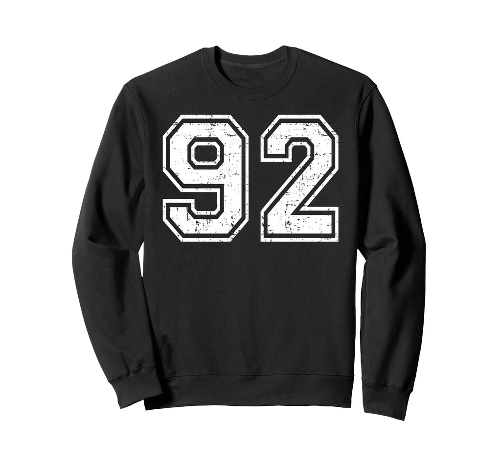 92 Number Ninety Two Team Sports Sweatshirt - Minimalist Print Men Women - T-Shirt, Sweatshirt, Hoodie
