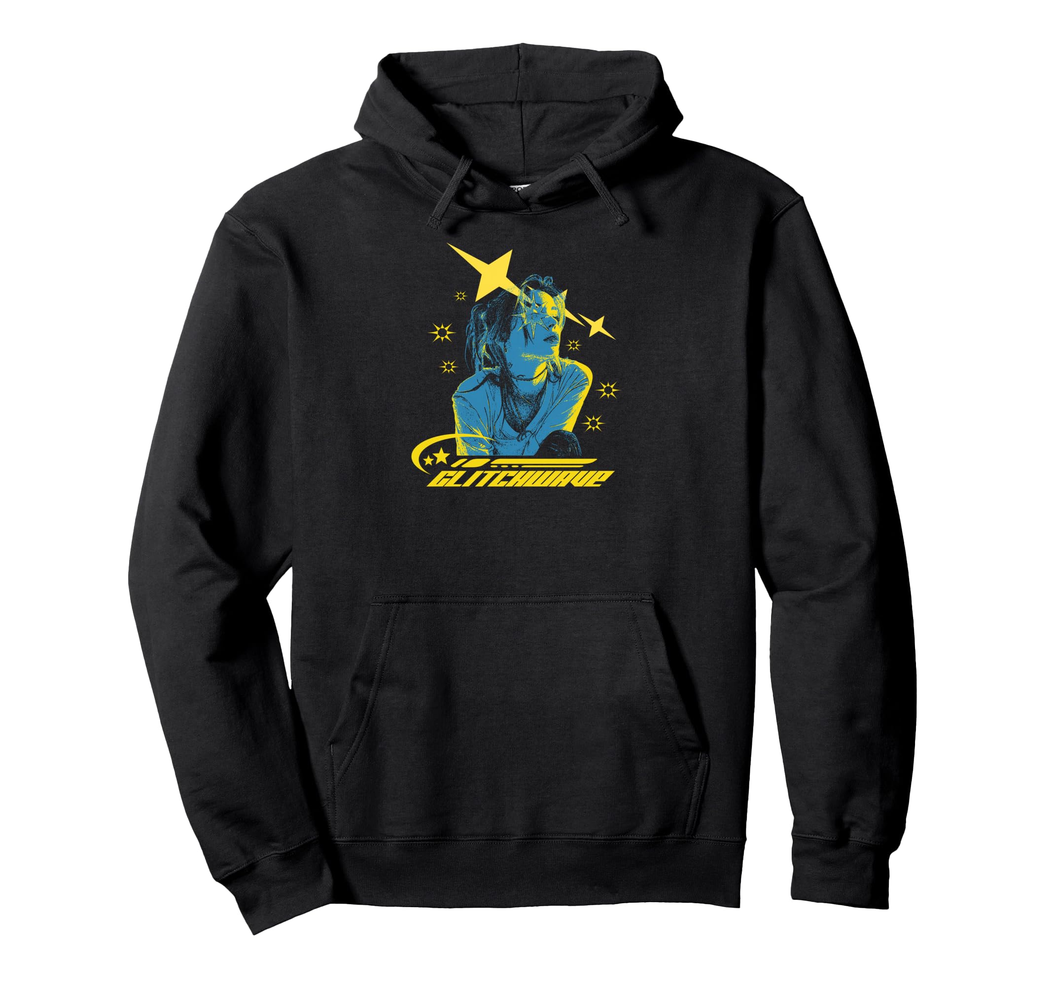 Y2K Glitchwave Bold Urban Graffiti Hoodie - Minimalist Print Unisex - T-Shirt, Sweatshirt, Hoodie