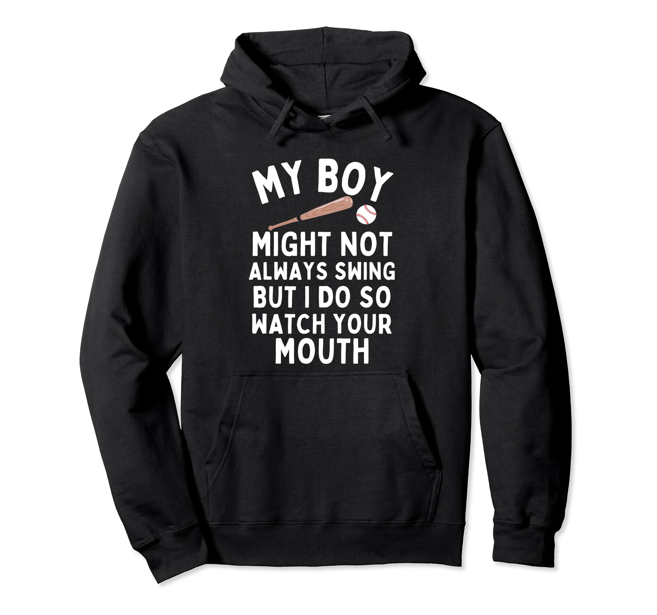 My Might Not Always Swing Baseball Hoodie - Aesthetic Graphic Unisex - T-Shirt, Sweatshirt, Hoodie