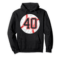 Baseball Number 40 Mom Show Support Hoodie - Streetwear Style Men Women - T-Shirt, Sweatshirt, Hoodie