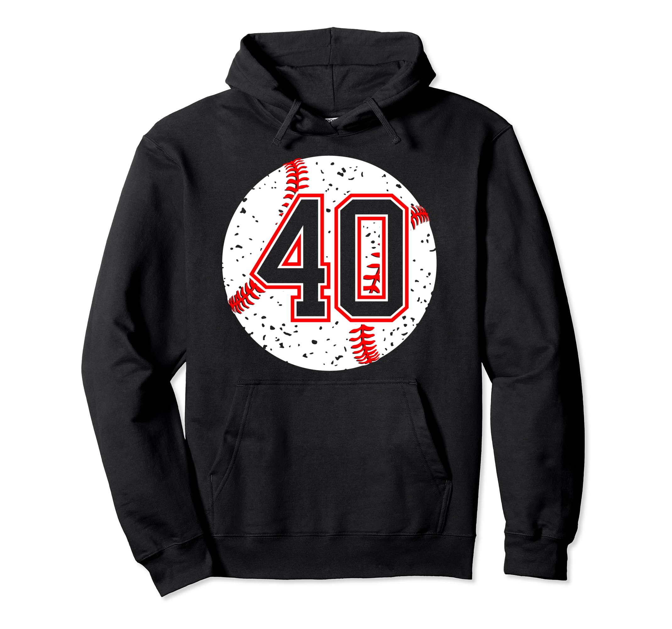 Baseball Number 40 Mom Show Support Hoodie - Streetwear Style Men Women - T-Shirt, Sweatshirt, Hoodie