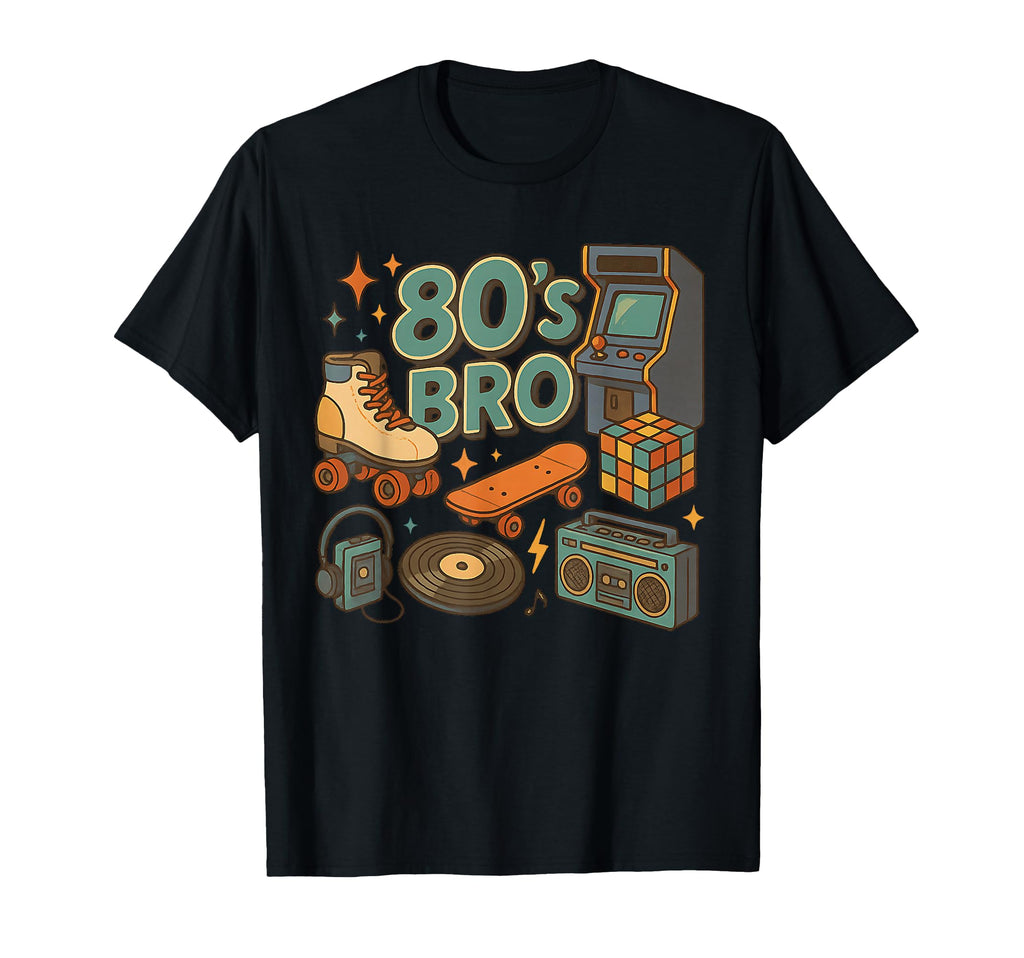 Old School 80S Bro Throwback 80S T-Shirt - Aesthetic Graphic for Adults - T-Shirt, Sweatshirt, Hoodie