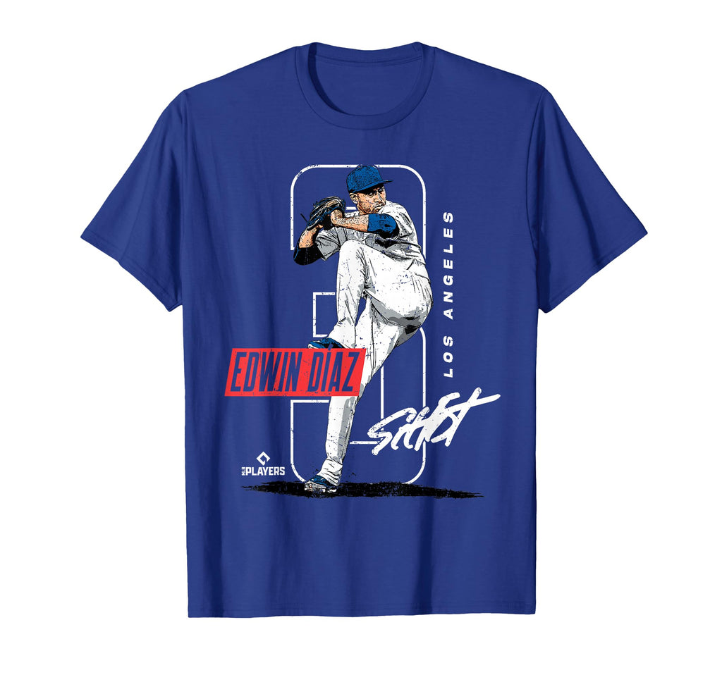Edwin Diaz Los Angeles D Baseball T-Shirt - Minimalist Print Men Women - T-Shirt, Sweatshirt, Hoodie