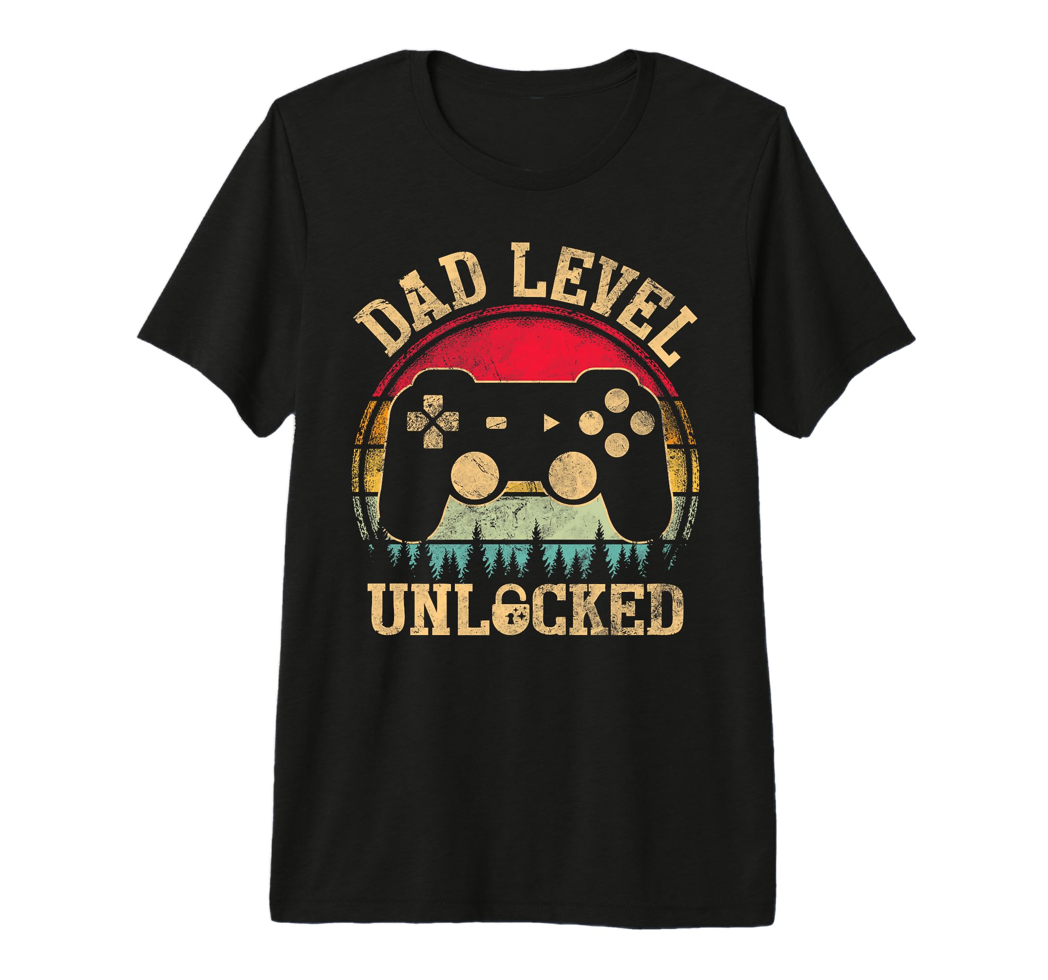 Dad Level Unlocked Gamer Dad T-Shirt - Aesthetic Graphic for Adults - T-Shirt, Sweatshirt, Hoodie