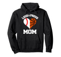 Loud Proud Mom Baseball Basketball Heart Hoodie - Graphic Print Unisex - T-Shirt, Sweatshirt, Hoodie