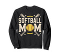 I Love Softball Sport Mother Mama Sweatshirt - Novelty Apparel Unisex - T-Shirt, Sweatshirt, Hoodie