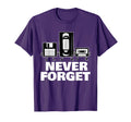 Never Forget Floppy Disk Vhs And T-Shirt - Minimalist Print Unisex - T-Shirt, Sweatshirt, Hoodie