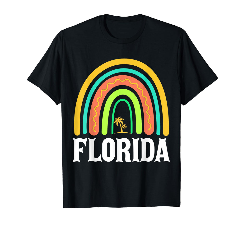 Florida Vacation Souvenir Rainbow T-Shirt - Minimalist Print Men Women - T-Shirt, Sweatshirt, Hoodie