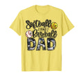 Baseball And Softball Dad Both T-Shirt - Unique Graphic for Adults - T-Shirt, Sweatshirt, Hoodie