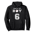 Thats My Baseball 6 Jersey Number Mom Hoodie - Casual Everyday Wear Unisex - T-Shirt, Sweatshirt, Hoodie
