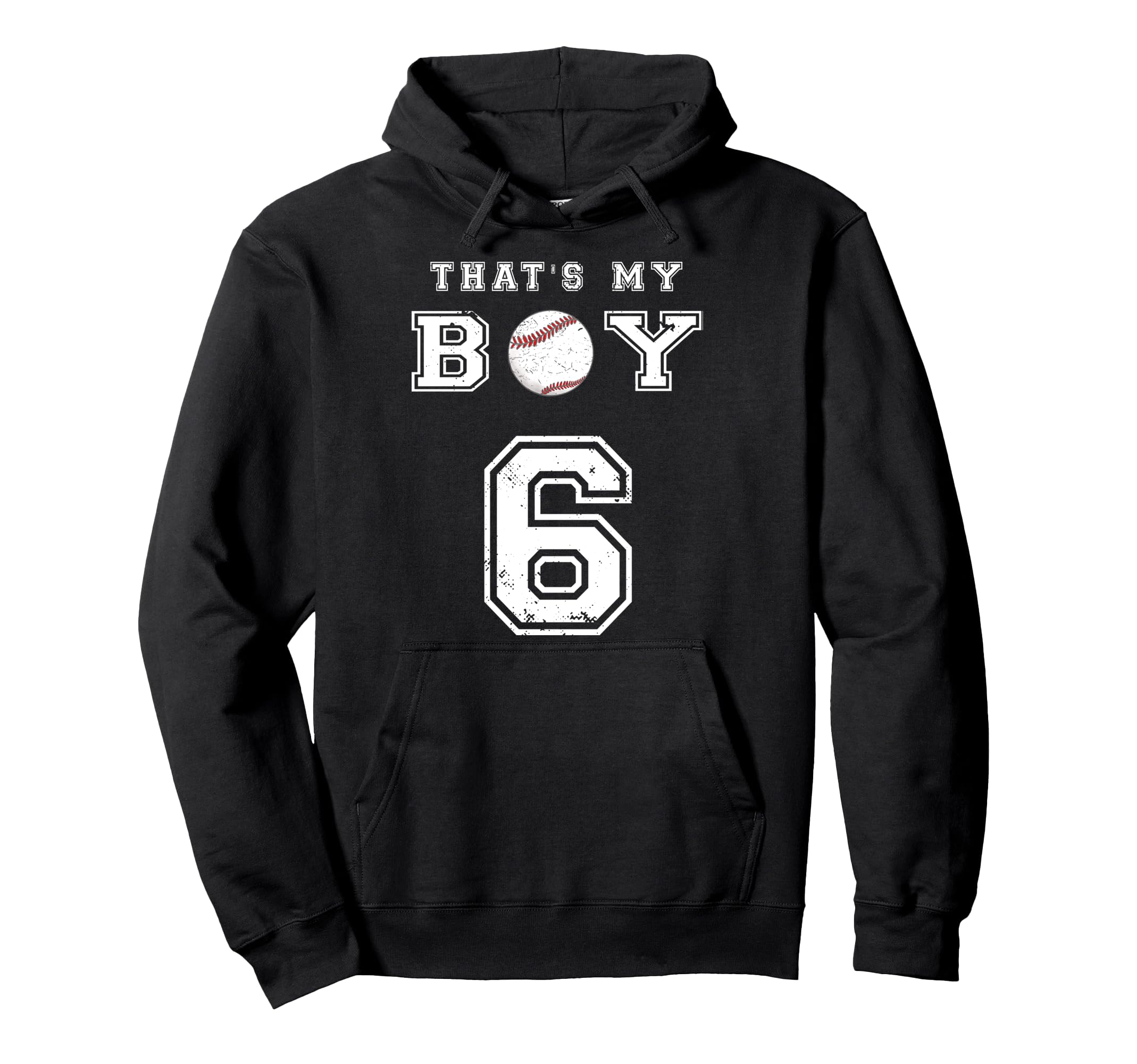 Thats My Baseball 6 Jersey Number Mom Hoodie - Casual Everyday Wear Unisex - T-Shirt, Sweatshirt, Hoodie