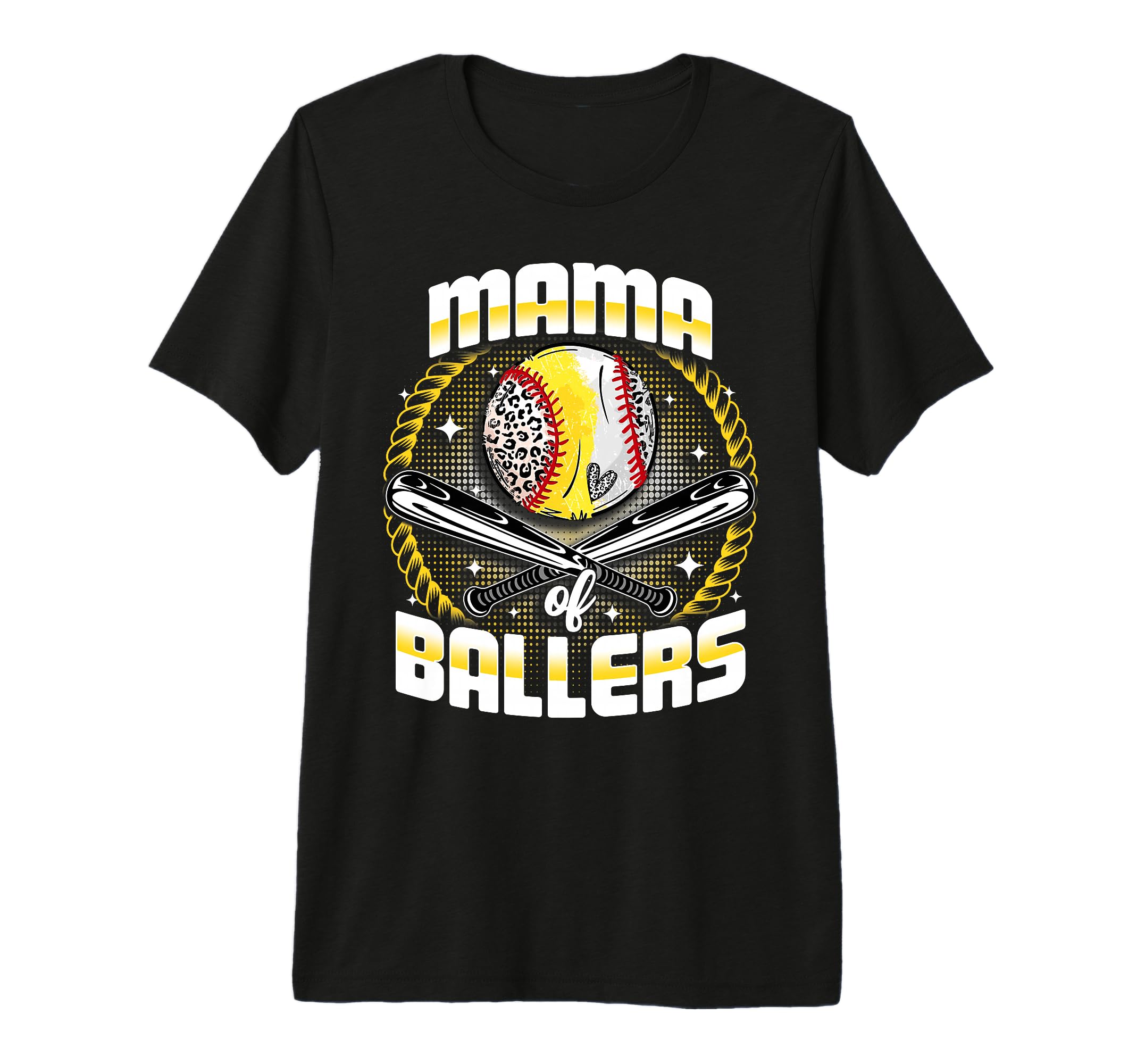 Baseball Softball Mama Ballers Mothers T-Shirt - Unique Graphic Men Women - T-Shirt, Sweatshirt, Hoodie
