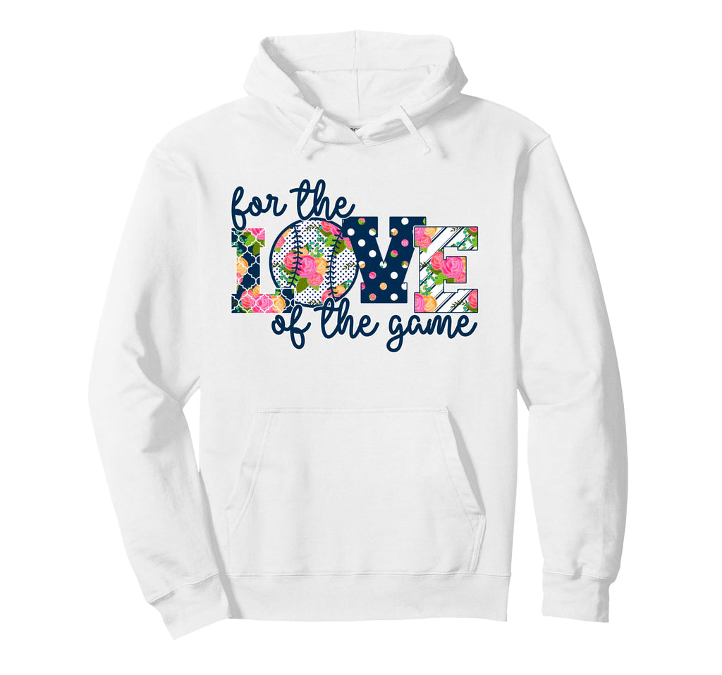 Baseball Floral Game Day Hoodie - Casual Everyday Wear for Adults - T-Shirt, Sweatshirt, Hoodie