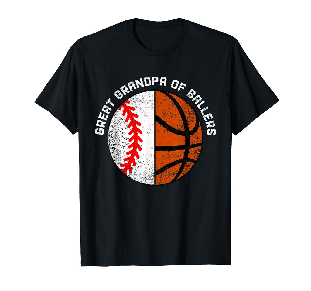 Great Grandpa Ballers Funny T-Shirt - Casual Everyday Wear for Adults - T-Shirt, Sweatshirt, Hoodie