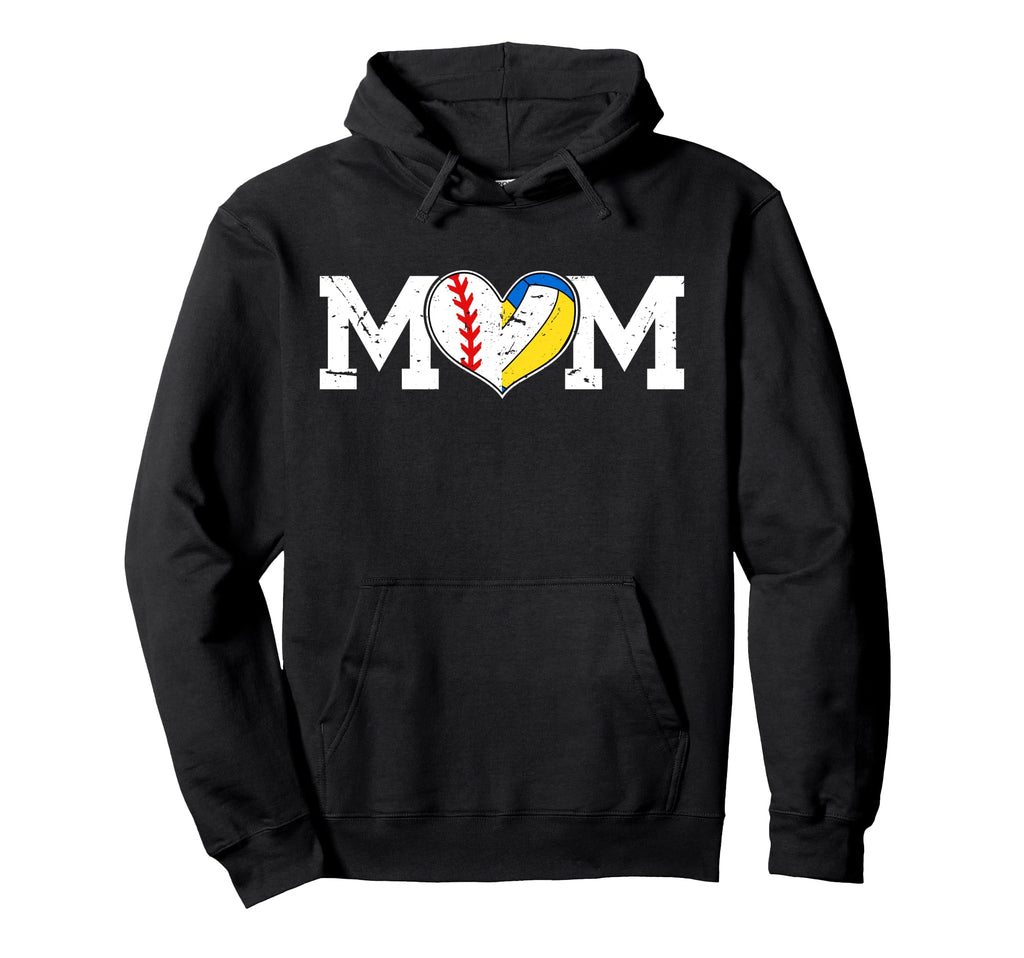Volleyball Baseball Mom Baseball Hoodie - Casual Everyday Wear Men Women - T-Shirt, Sweatshirt, Hoodie