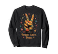 Groovy Dog Lover Flower Power Peace Sweatshirt - Novelty Apparel Men Women - T-Shirt, Sweatshirt, Hoodie