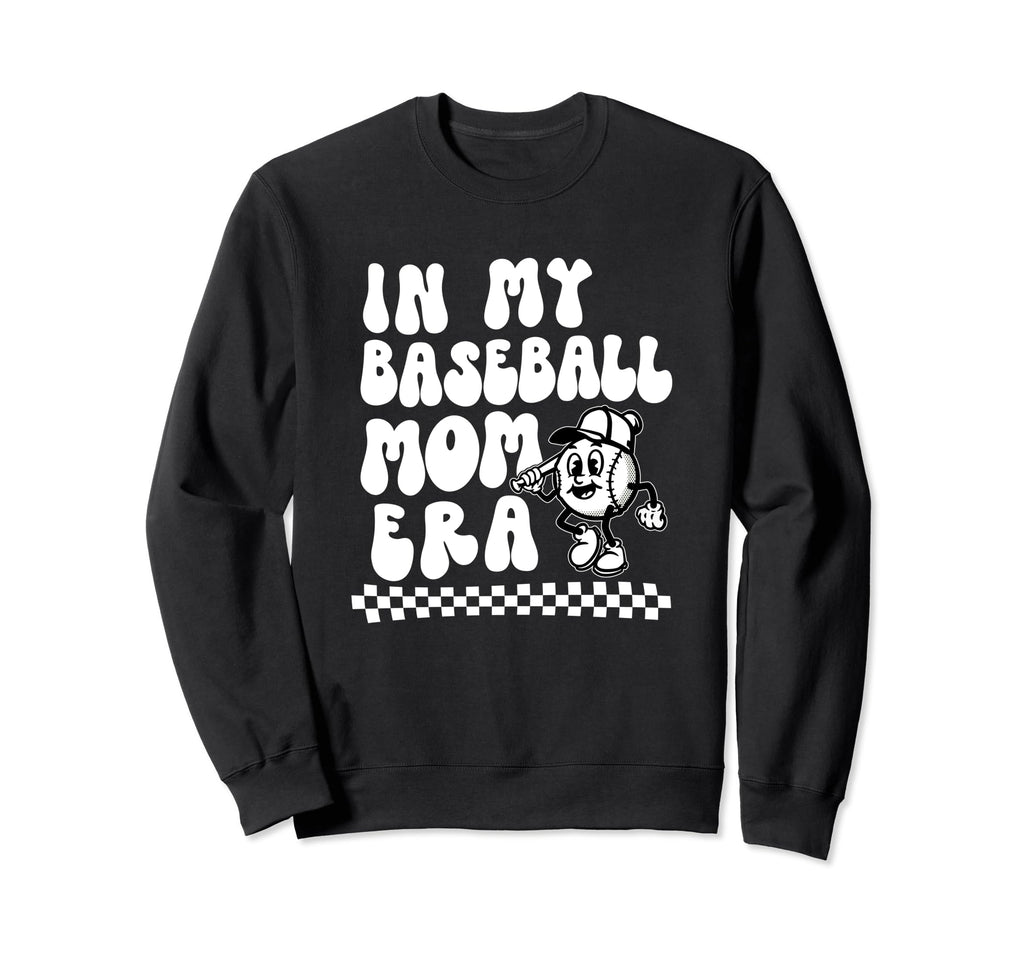 My Baseball Mom Era Funny Baseball Sweatshirt - Novelty Apparel for Adults - T-Shirt, Sweatshirt, Hoodie