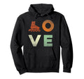 Word Love Rollerskates Skating Hoodie - Graphic Print Unisex - T-Shirt, Sweatshirt, Hoodie
