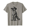 Raccoon Cowboy Cowgirl Western Country T-Shirt - Novelty Apparel for Adults - T-Shirt, Sweatshirt, Hoodie