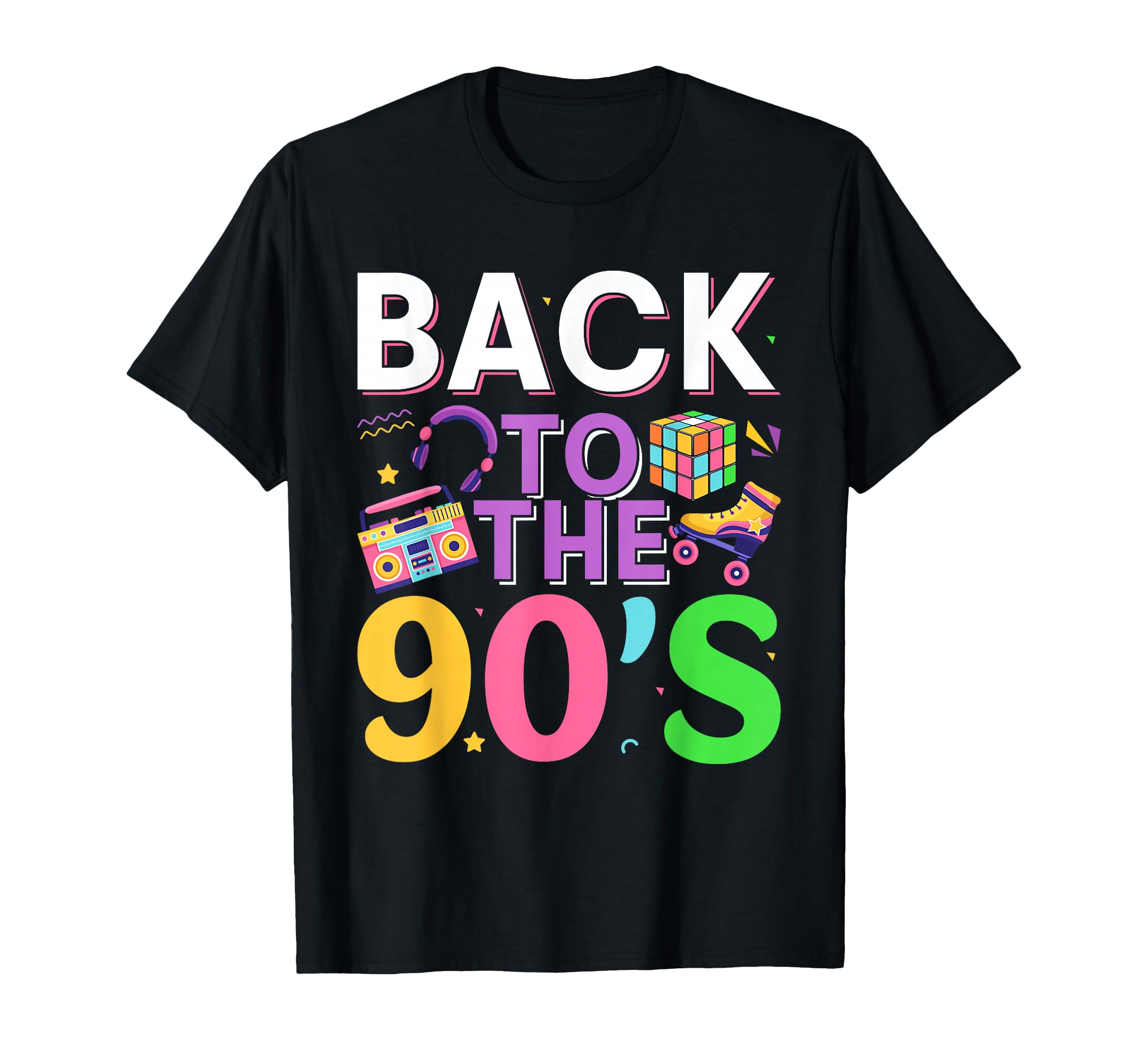 Back To 90S 1990S Old School Music T-Shirt - Novelty Apparel Unisex - T-Shirt, Sweatshirt, Hoodie