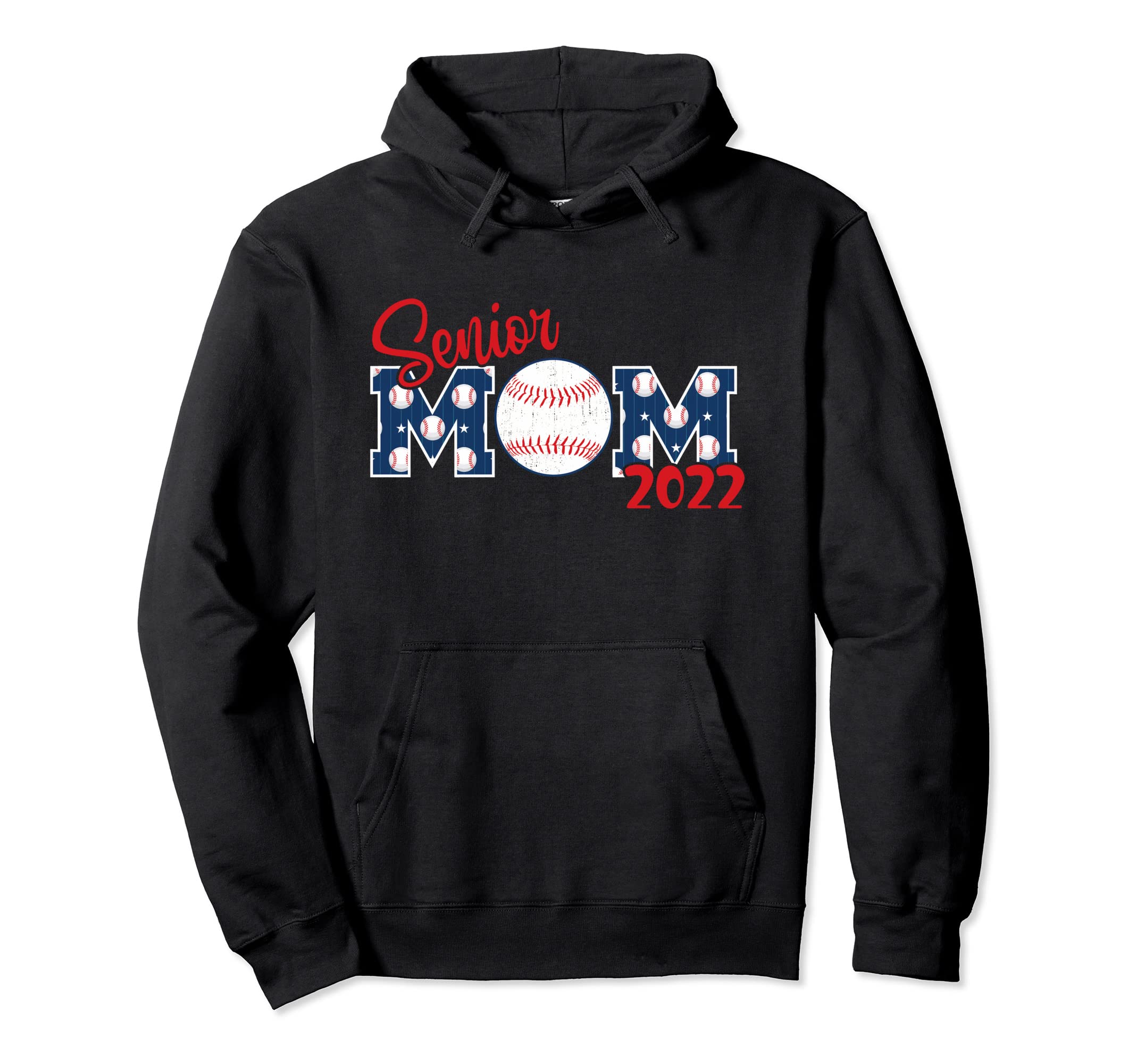 Senior Mom 2022 Senior Baseball Hoodie - Casual Everyday Wear for Adults - T-Shirt, Sweatshirt, Hoodie