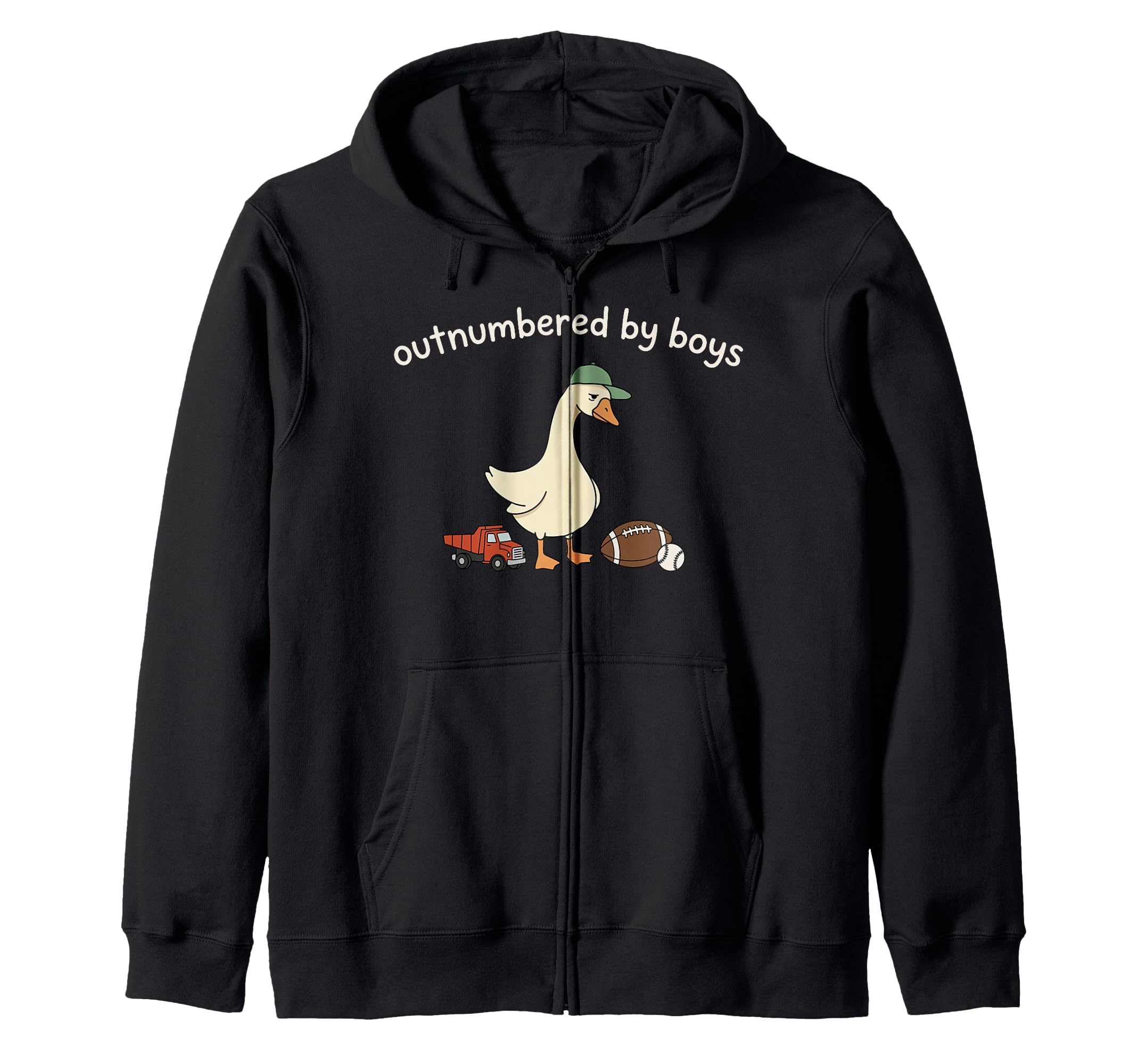 Outnumbered Funny Mom Goose Family Life Sweatshirt - Trendy Graphic Unisex - T-Shirt, Sweatshirt, Hoodie