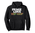 Peace Love Hip Hop Old School Rap 80S Hoodie - Aesthetic Graphic Men Women - T-Shirt, Sweatshirt, Hoodie