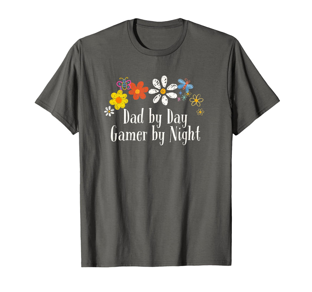 Floral Artwork Dad Day Gamer Night T-Shirt - Graphic Print Unisex - T-Shirt, Sweatshirt, Hoodie