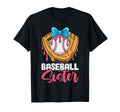 Baseball Sister Coquette Bow Biggest T-Shirt - Novelty Apparel Men Women - T-Shirt, Sweatshirt, Hoodie