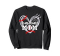 Funny Baseball Mom Heart Baseball Sweatshirt - Aesthetic Graphic Unisex - T-Shirt, Sweatshirt, Hoodie
