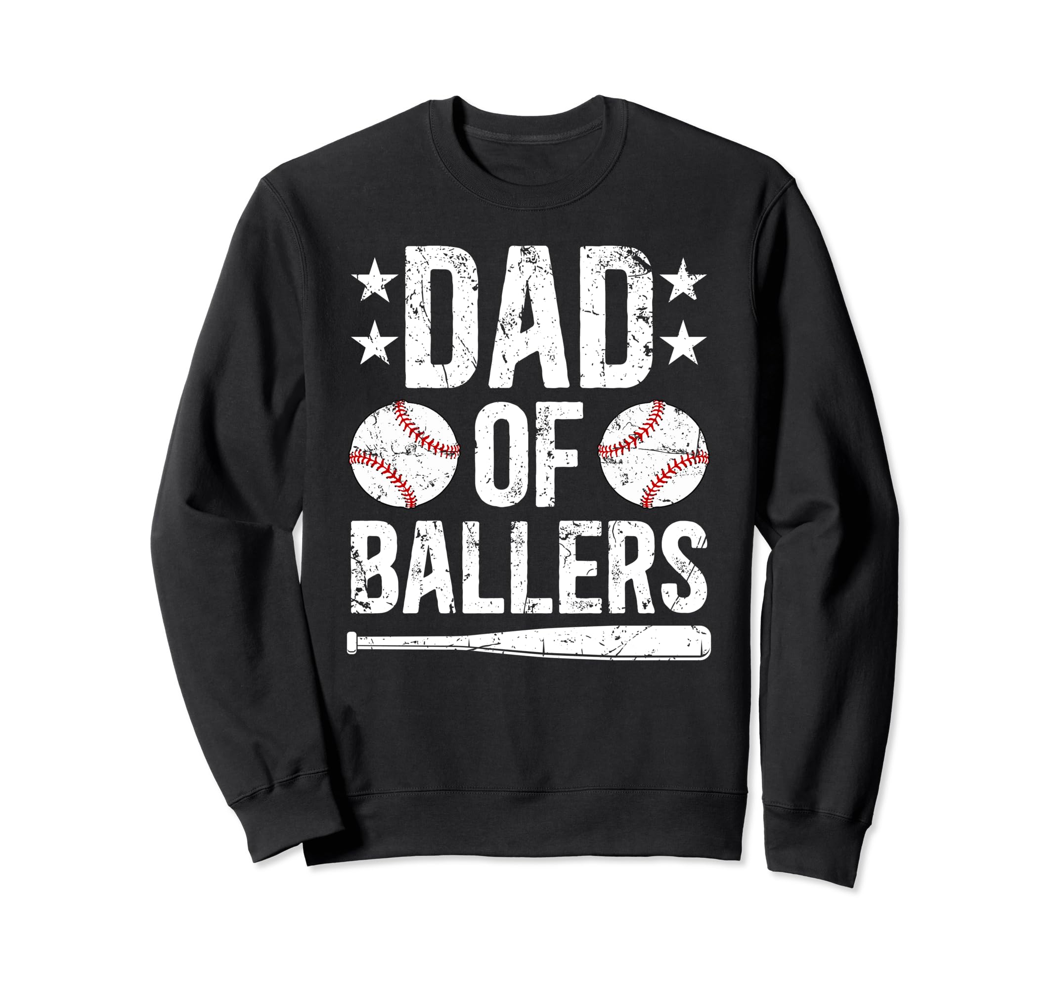 Dad Ballers Baseball Dad Baseball Sweatshirt - Minimalist Print Men Women - T-Shirt, Sweatshirt, Hoodie