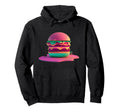 Cheeseburger Vaporwave Retrowave Hoodie - Minimalist Print Men Women - T-Shirt, Sweatshirt, Hoodie