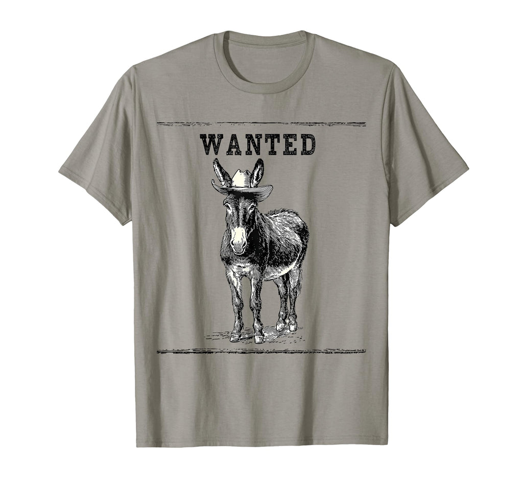 Country Cowboy Donkey Rodeo T-Shirt - Fun Novelty Design for Adults - T-Shirt, Sweatshirt, Hoodie