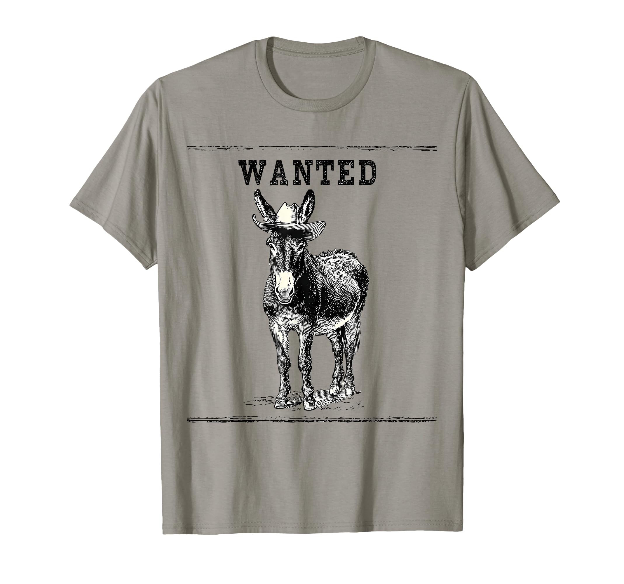 Country Cowboy Donkey Rodeo T-Shirt - Fun Novelty Design for Adults - T-Shirt, Sweatshirt, Hoodie